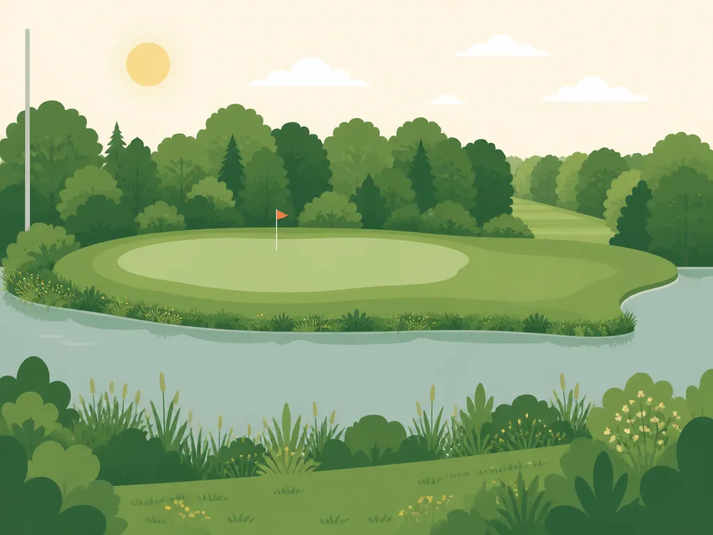 Illustration of Senjan Woods Golf Club