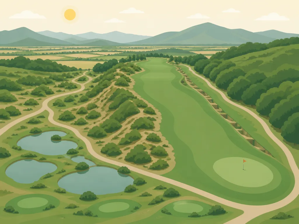 Illustration of Rustic Canyon Golf Course