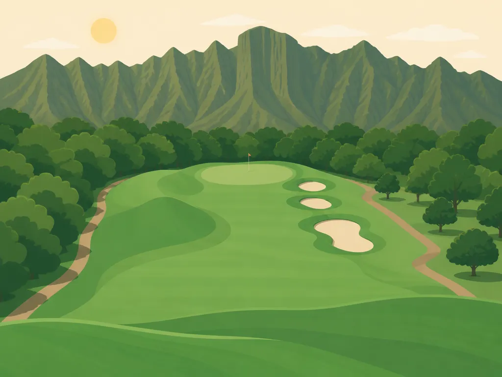 Illustration of Puakea Golf Course