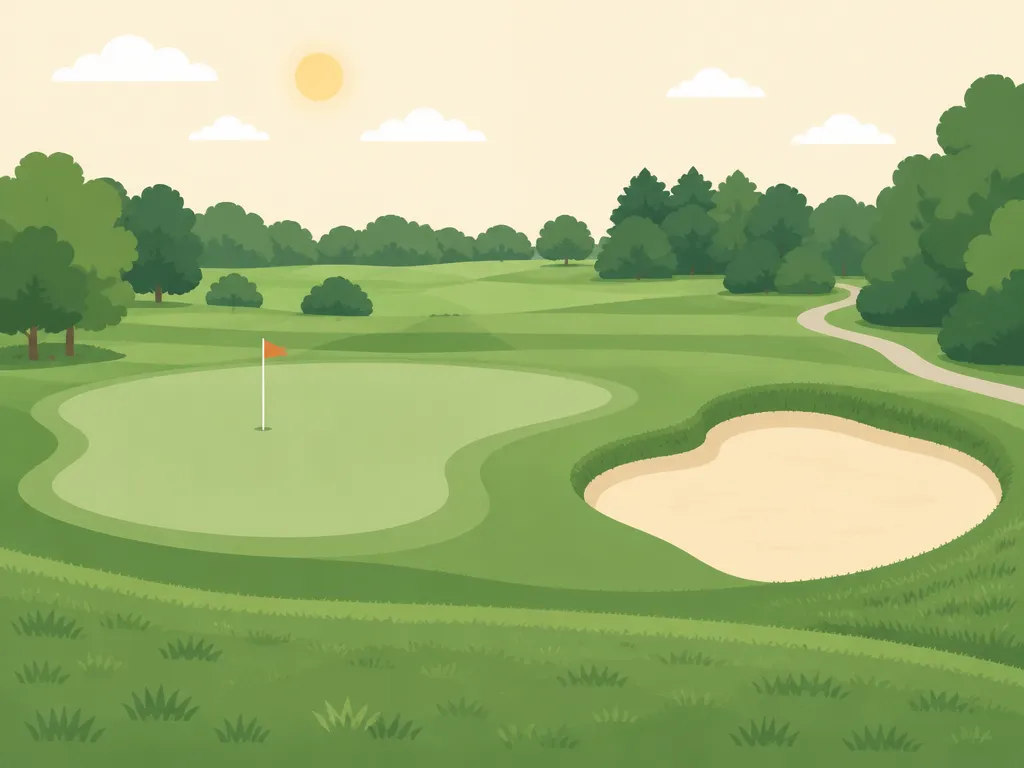 Illustration of Riverside Golf Course (Practice)