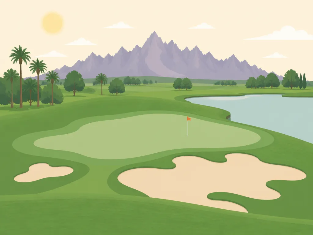Illustration of Sunset View Golf Course