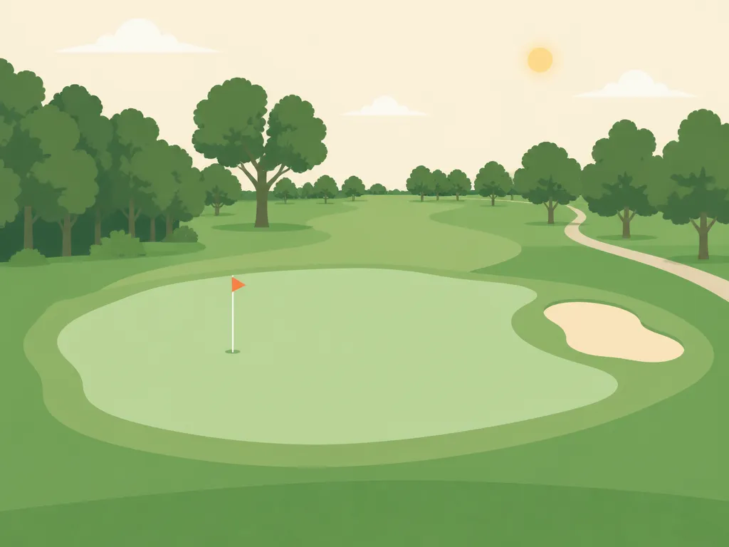 Illustration of The Emerald Golf Course