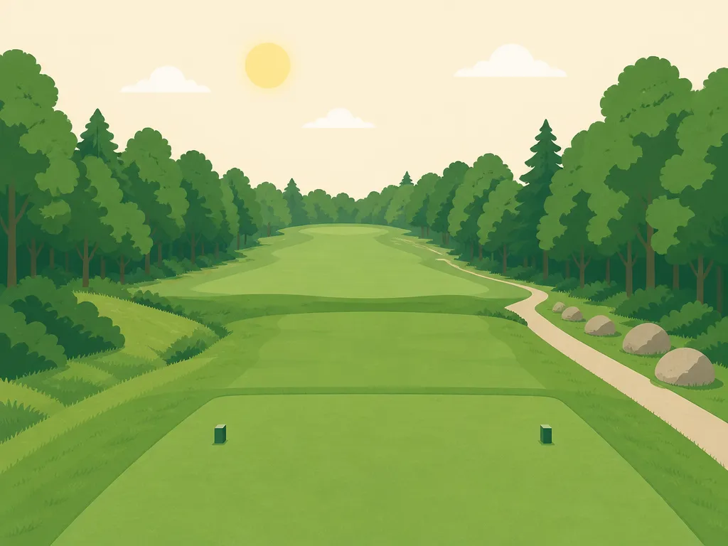 Illustration of Drummond Island Golf Course