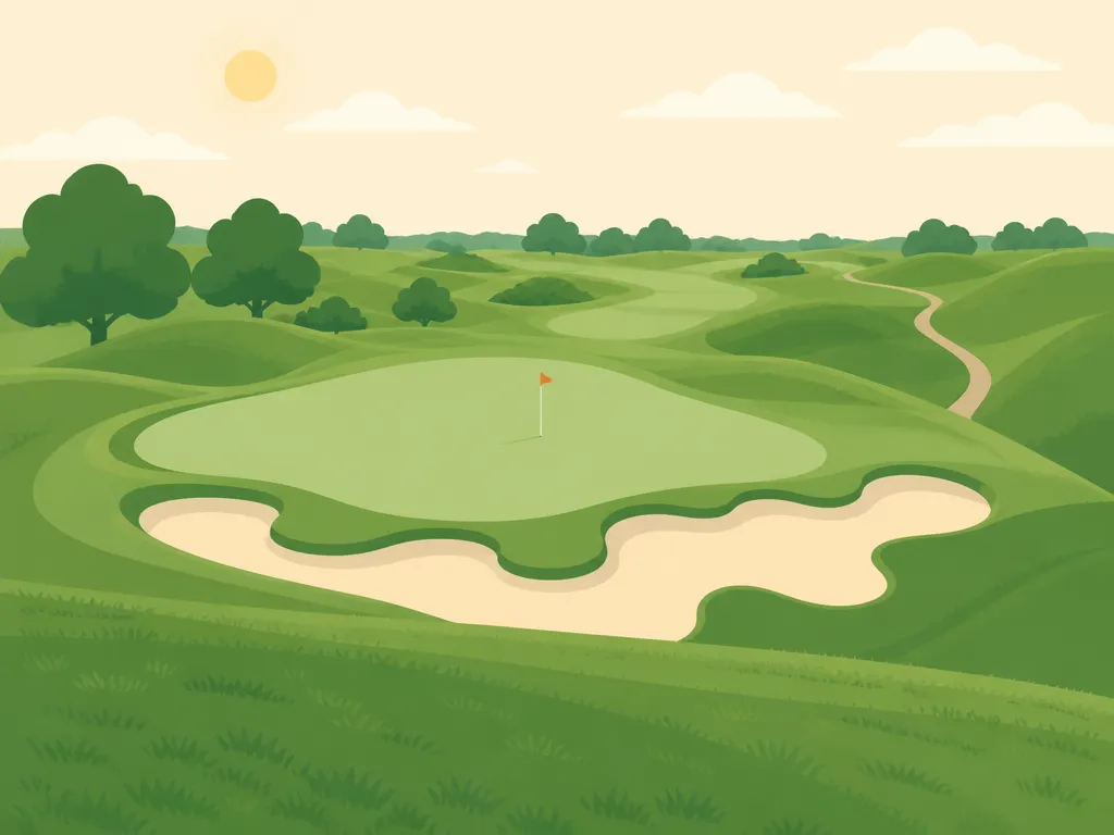 Illustration of Columbia Point Golf Club
