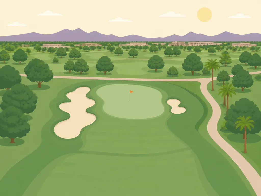 Illustration of Grand Canyon University Golf Course