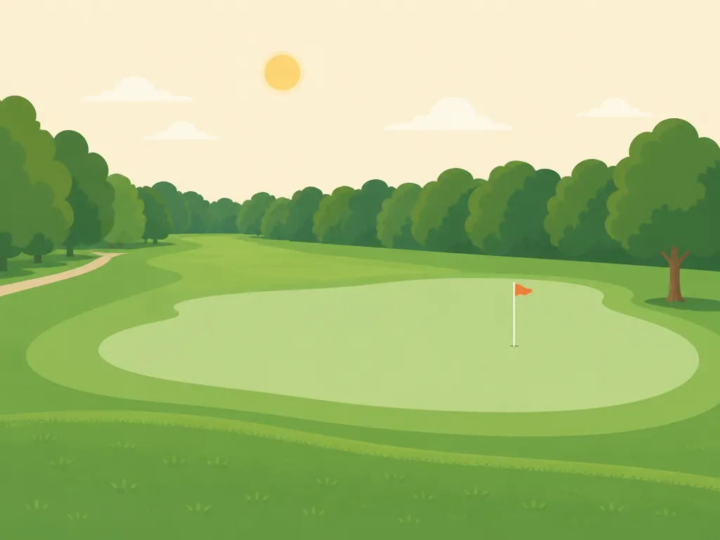 Illustration of Roland Barkau Memorial Golf Course