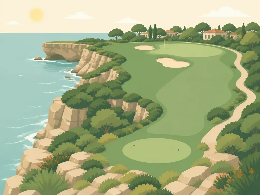 Illustration of Pelican Hill Golf Club (Ocean South)