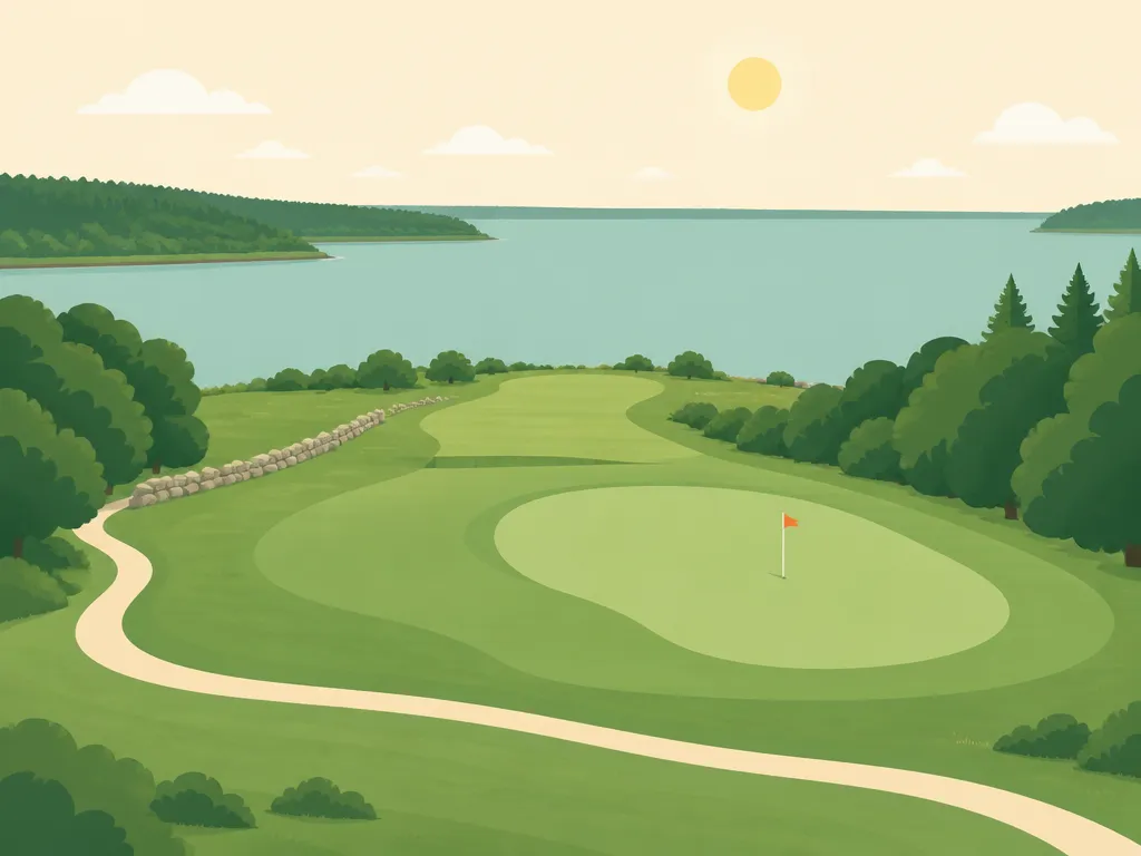 Illustration of Grindstone Neck Golf Course
