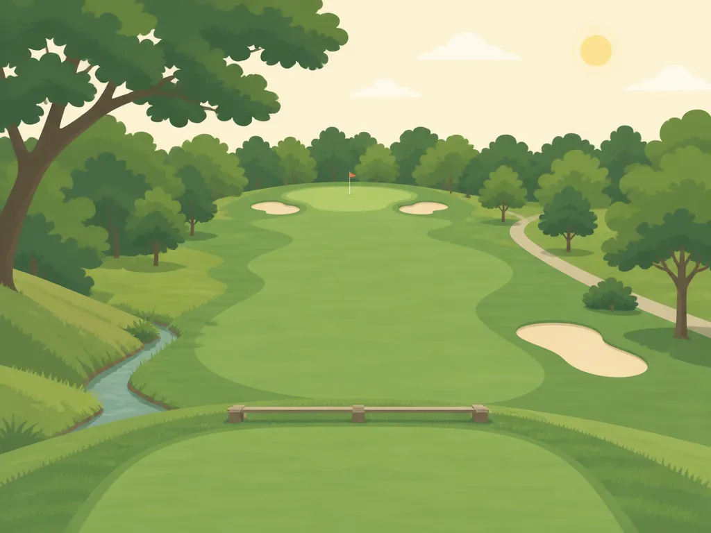 Illustration of Harvard Gulch Golf Course (Par 3)