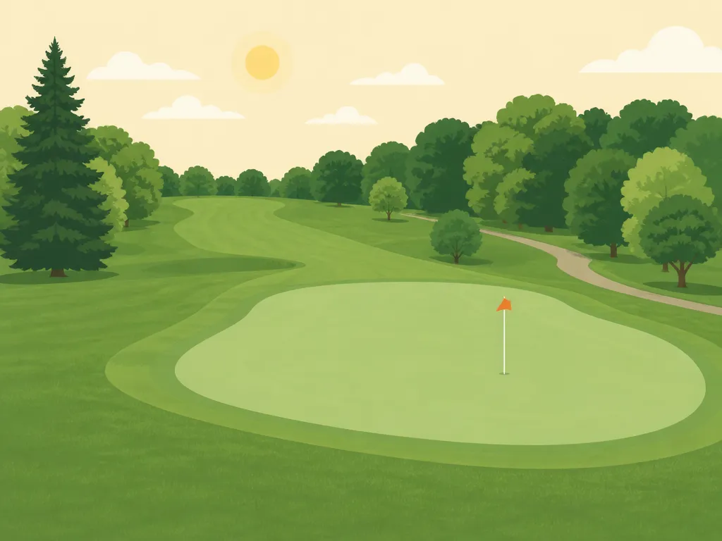 Illustration of Halla Greens Executive Golf Course