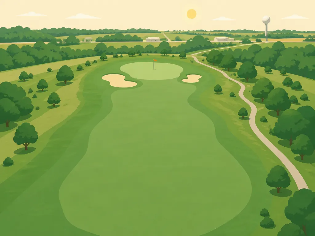 Illustration of University Ridge Golf Course